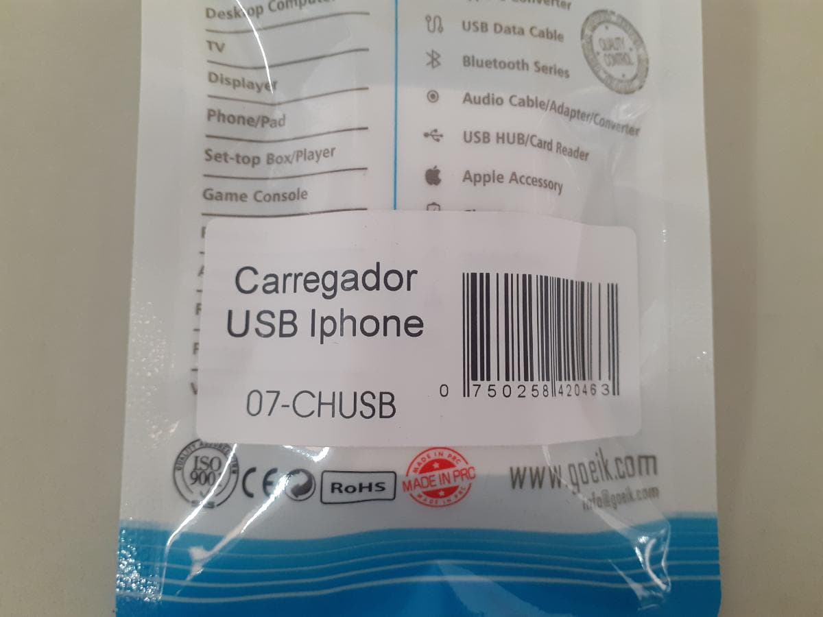 Cabos Carregamento Iphone — imagem 4