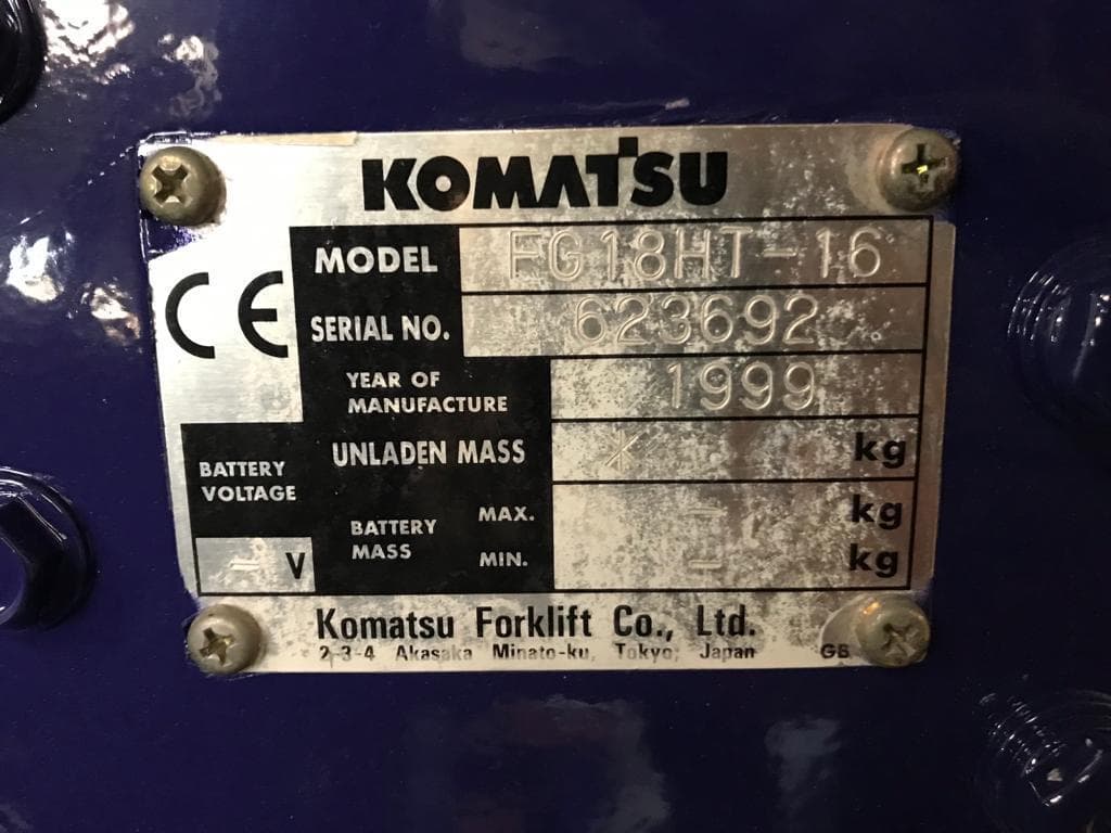 Empilhador Komatsu 1.800kg — imagem 10