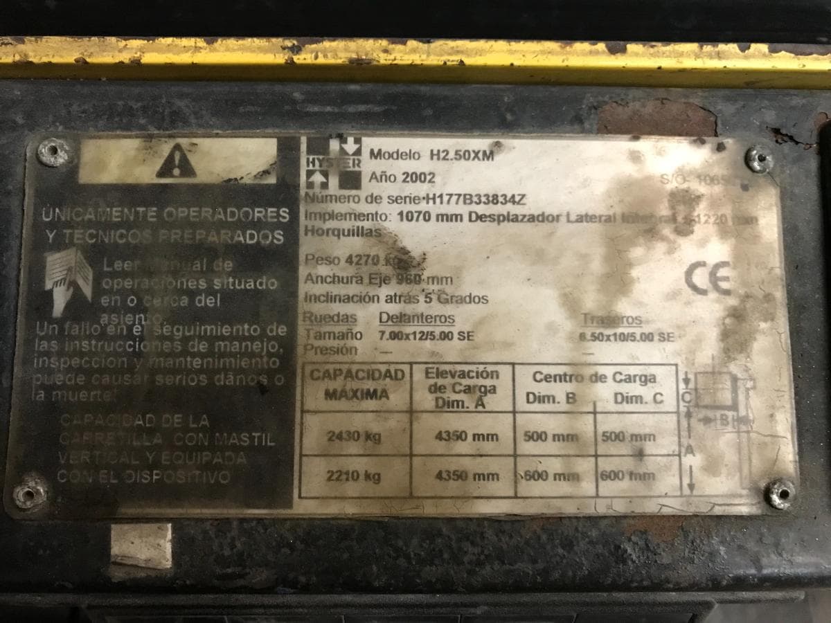 Empilhador Hyster Diesel · Ano 2002 — imagen 10