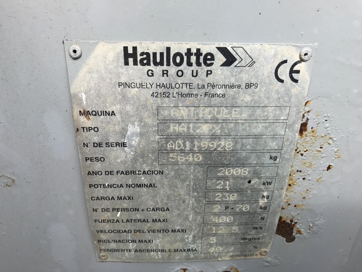 Plataforma Haulotte HA12PX · 12 Metros — imagem 10