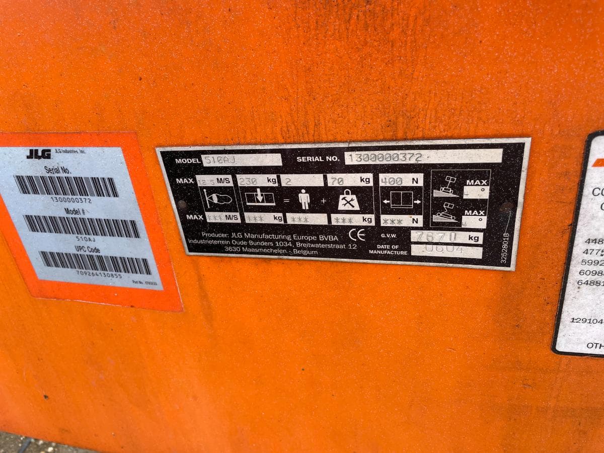 Plataforma Elevatória JLG 510 AJ — image 8