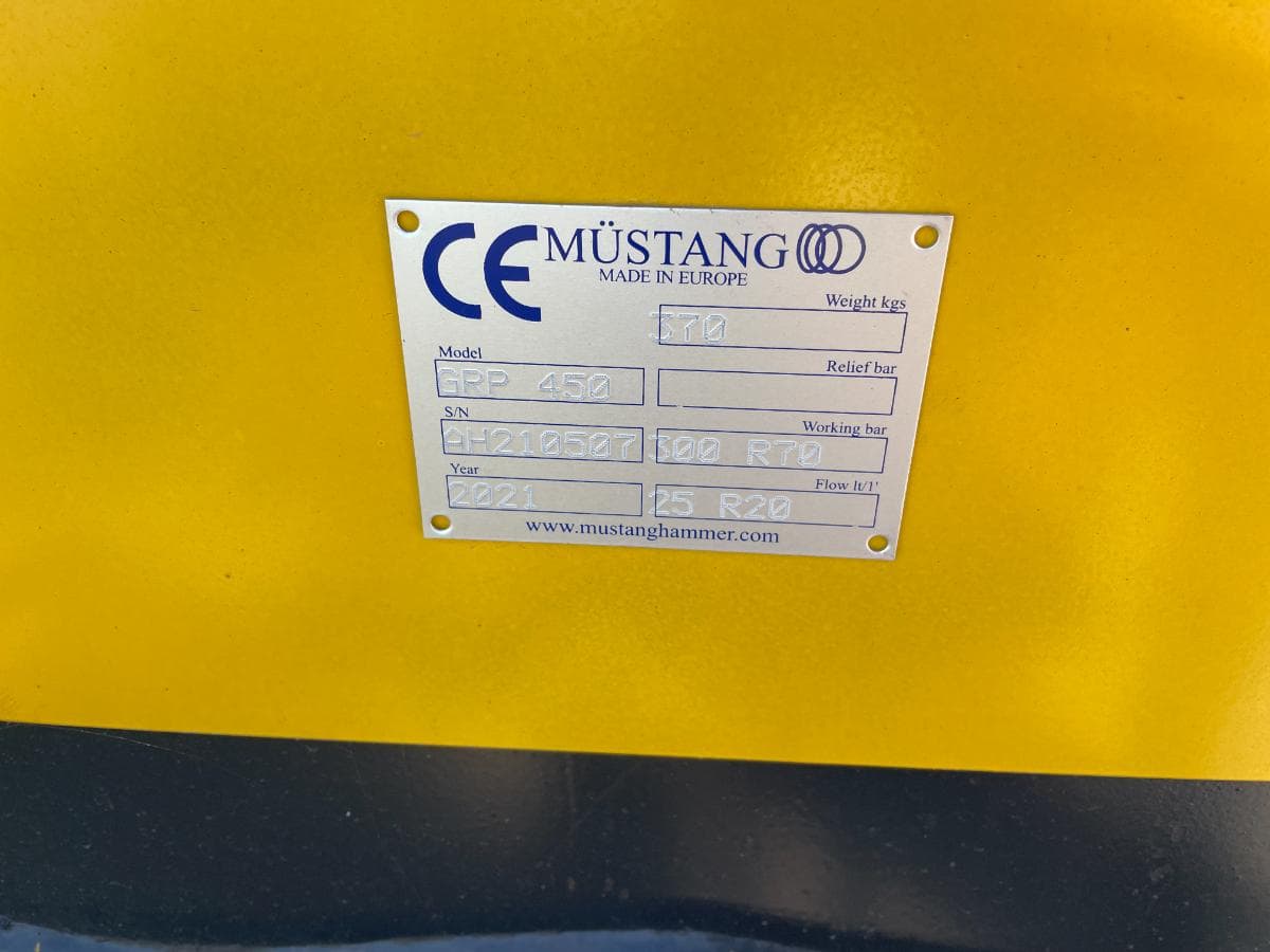 Pinça Demolição Rotativa Mustang GRP 450 — image 4