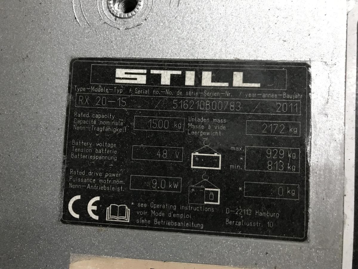 Empilhador Still RX 20-15 — imagem 12