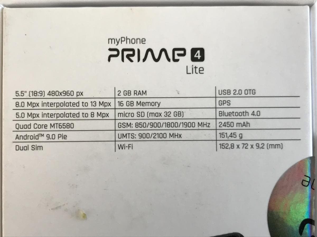 Smartphone MYPHONE Prime 4 Lite — imagem 5