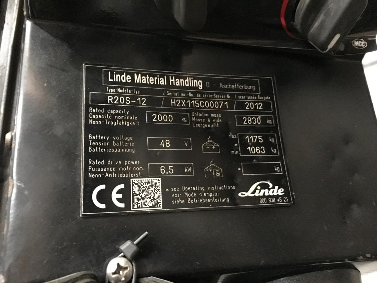 Retrátil Linde R20S-12 · Ano 2012 — imagen 13
