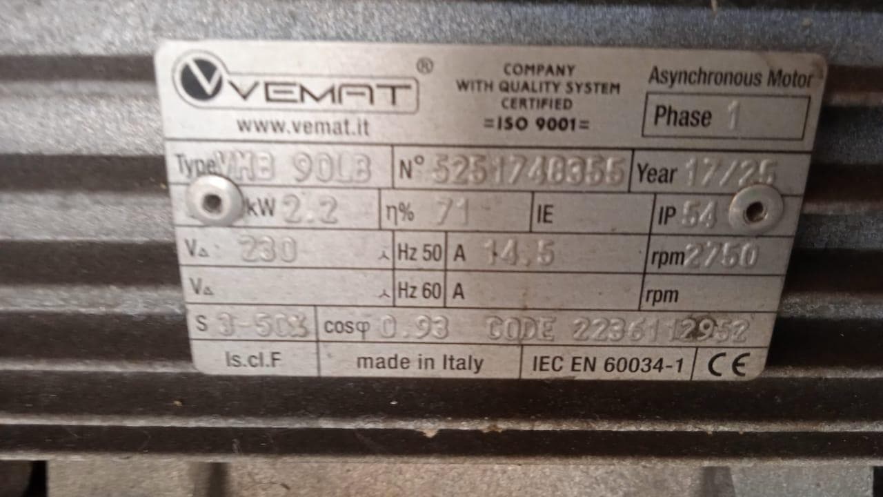 COMPRESSOR VEMAT VMB 90LB · — imagem 2