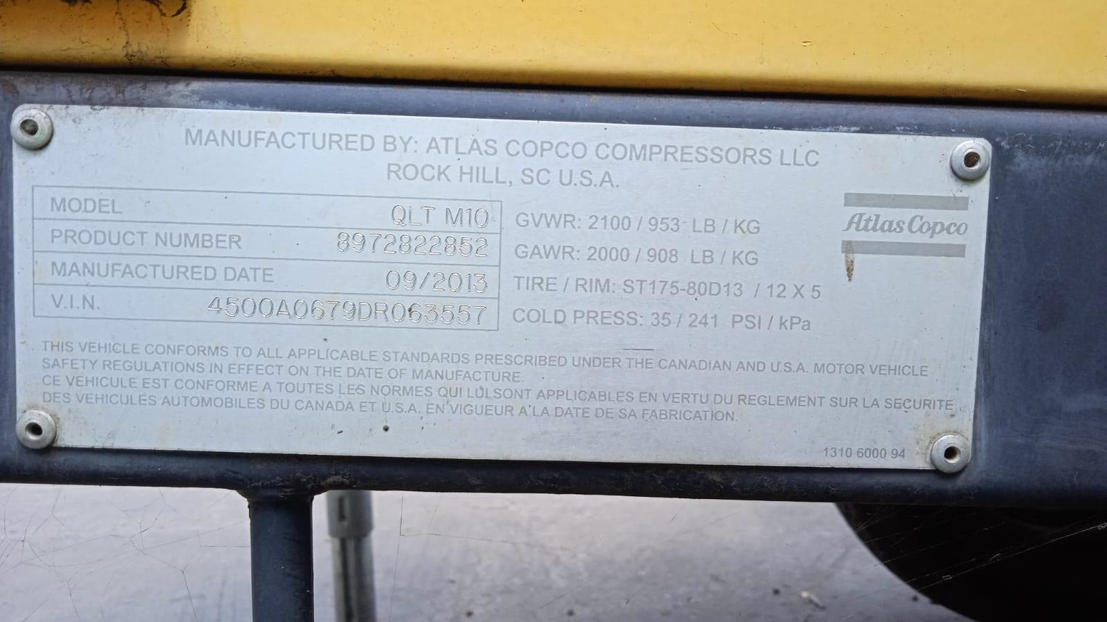 ATLAS COPCO QLT M10 · — imagen 2