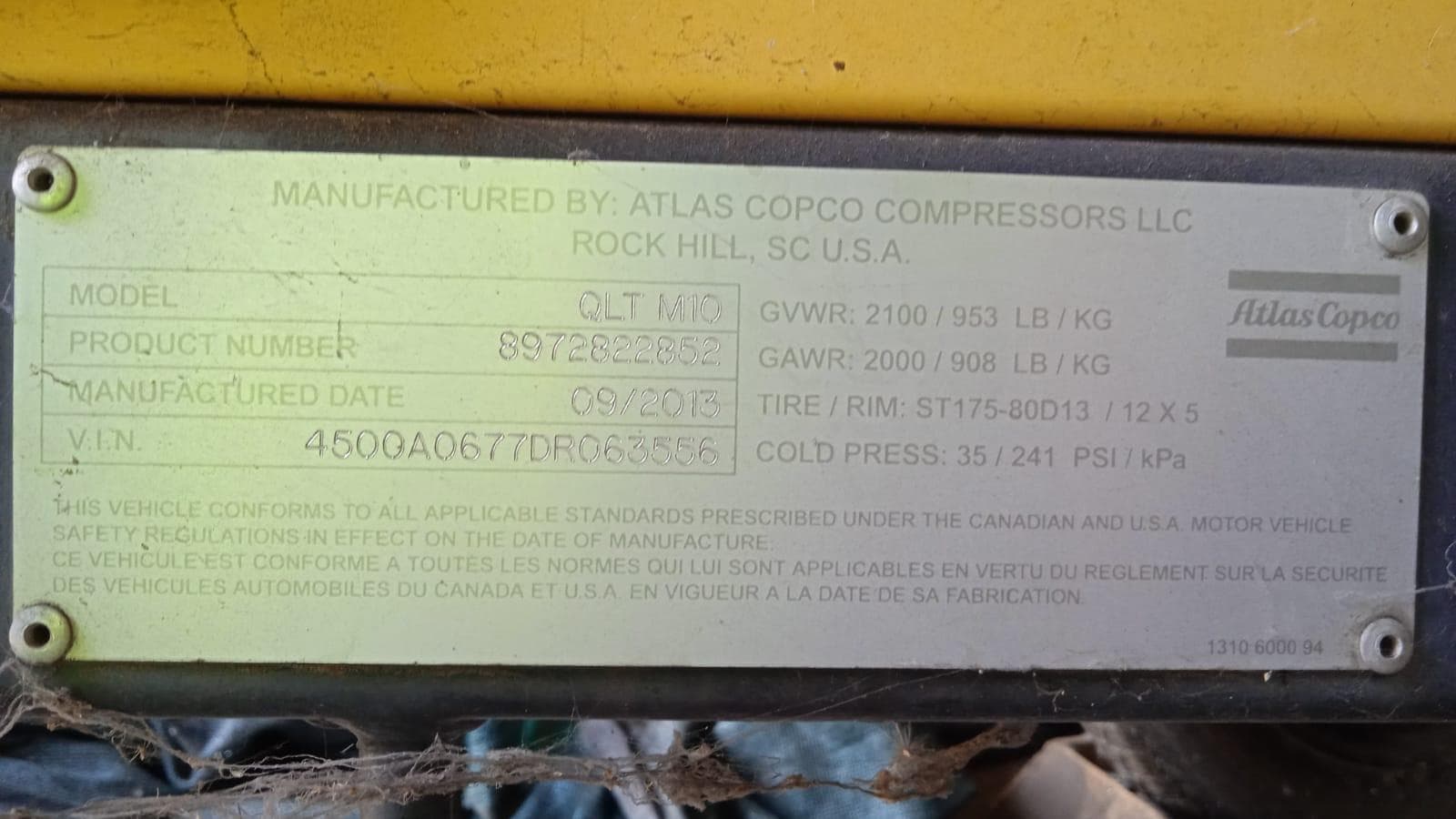 ATLAS COPCO QLT M10 · — imagen 2