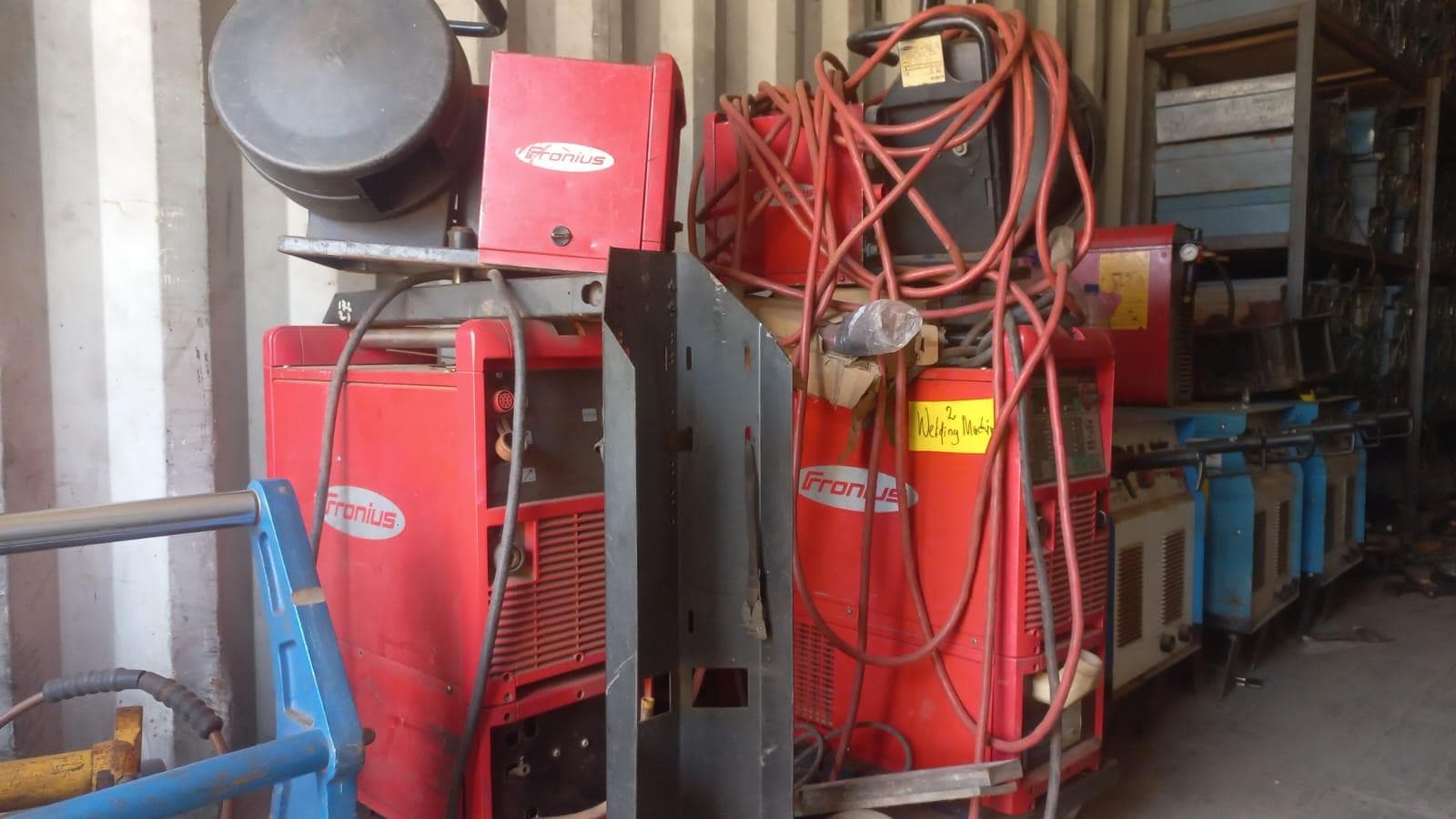 Diversos + Diversos + Diversos + Diversos + Diversos + Diversos + Diversos + Welding Machine + Welding Machine + Welding Machine + Ridgid Machine + Motores + Cut off machine + Caixas de Ferramenta + Varões + Diversos + Frolas + Cintos de Segurança + Diversos + Contentor de 40P · — imagem 9