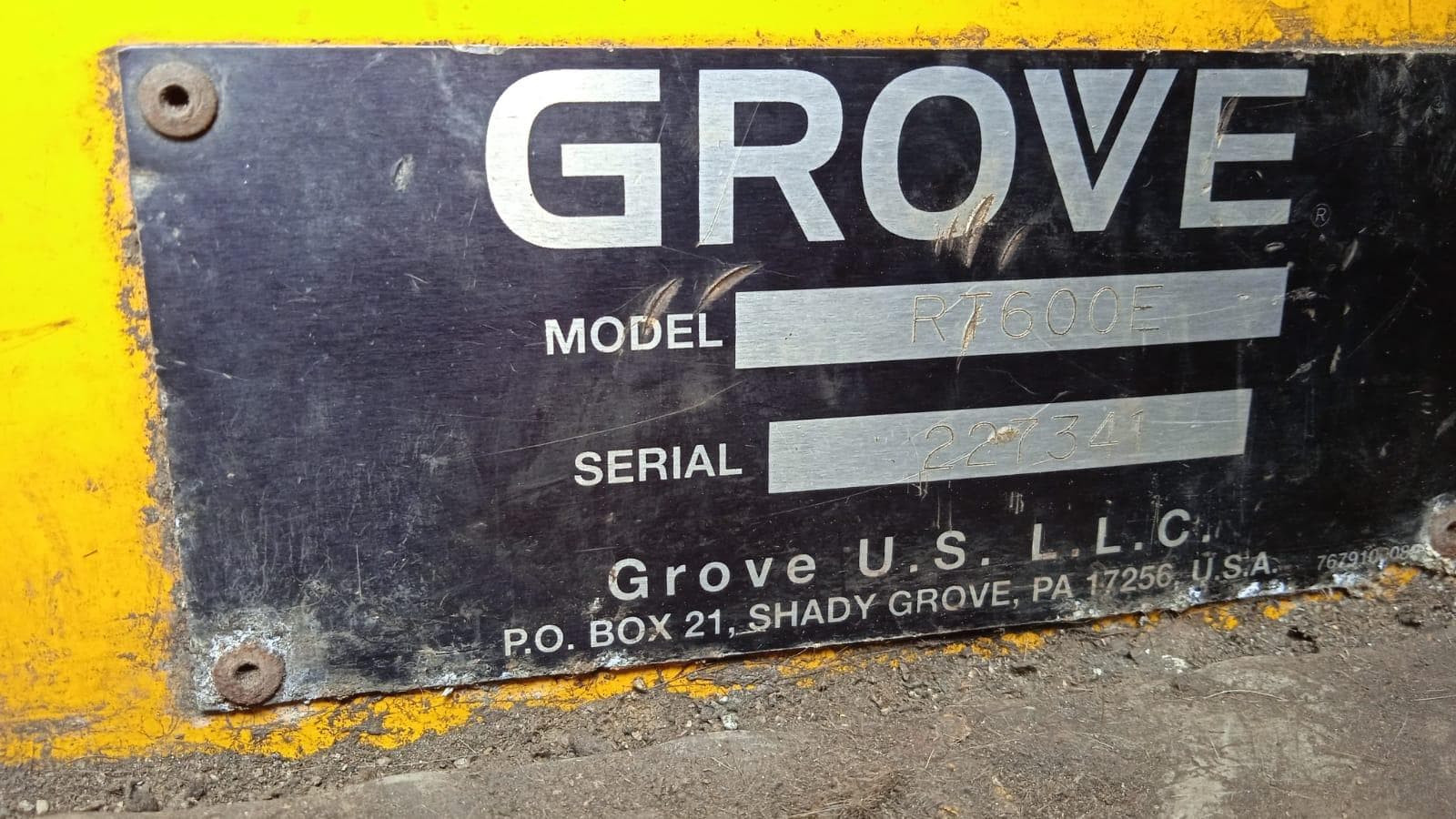 GROVE RT-600E · — imagen 2