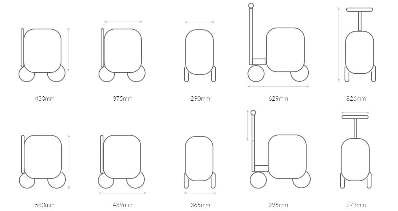 Scooter com mala de pilotagem inteligente — imagem 4