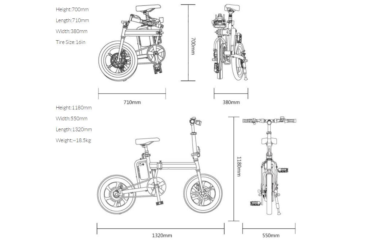 Bicicleta elétrica dobrável 'Airwheel R5' — imagen 4