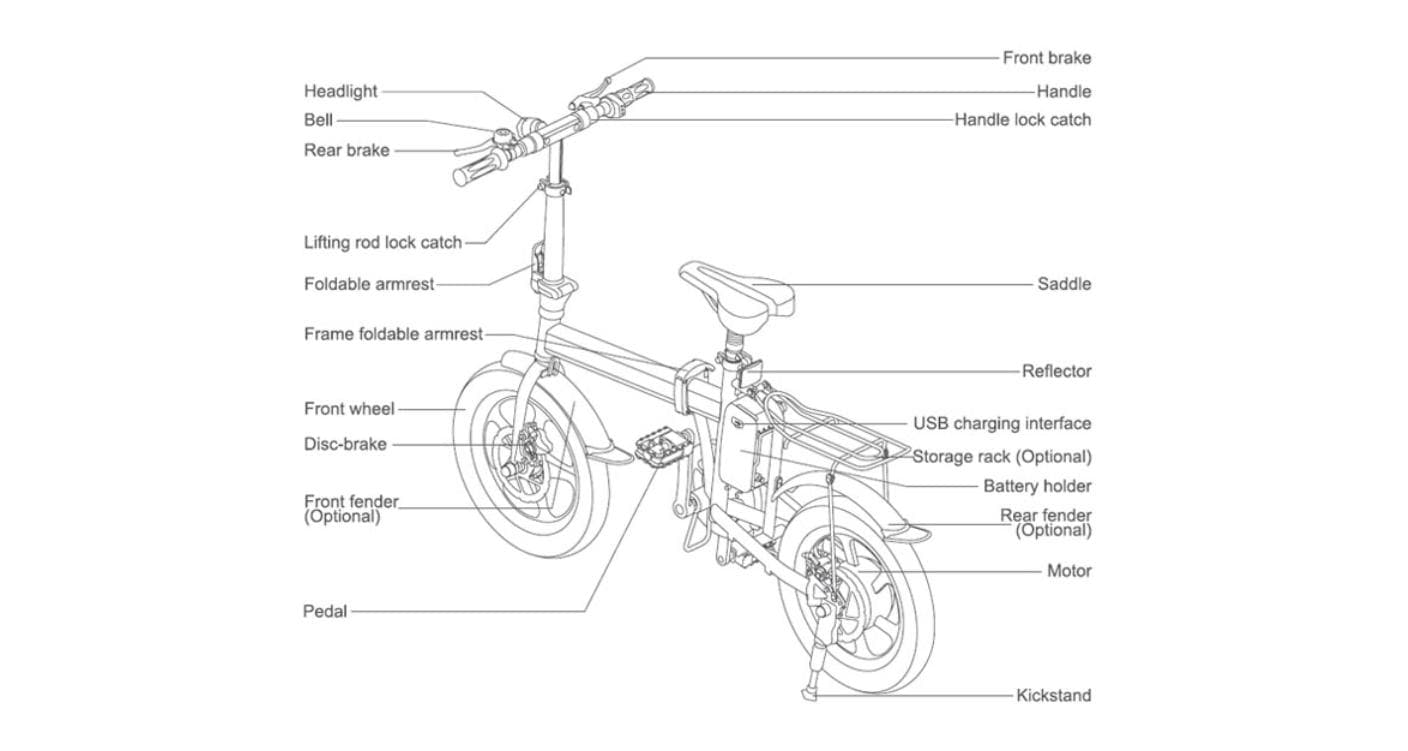 Bicicleta elétrica dobrável 'Airwheel R5' — imagem 3