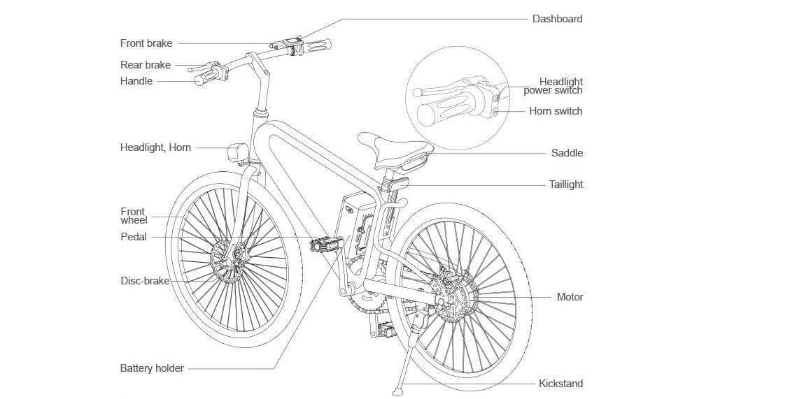 Bicicleta elétrica 'Airwheel R8' — image 3