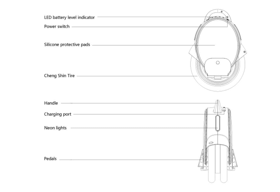 Monociclo elétrico 'Airwheel Q5 Mars Rover' — imagem 3