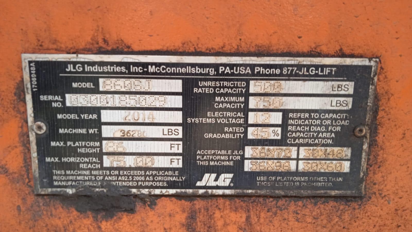 JLG 860SJ · — imagem 5