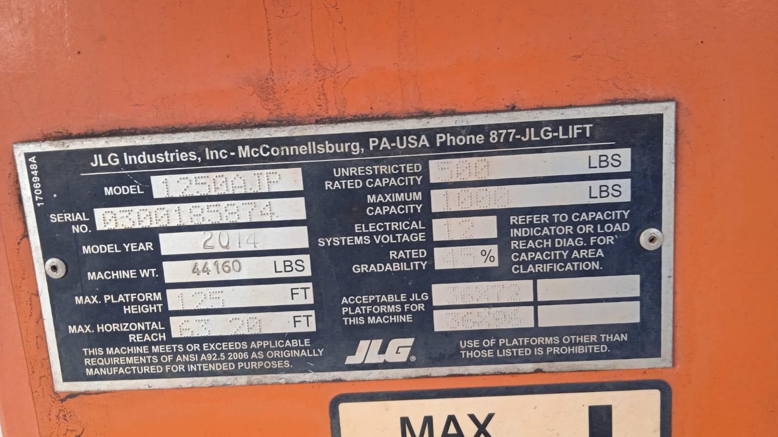 JLG 1250AJP · — imagen 5