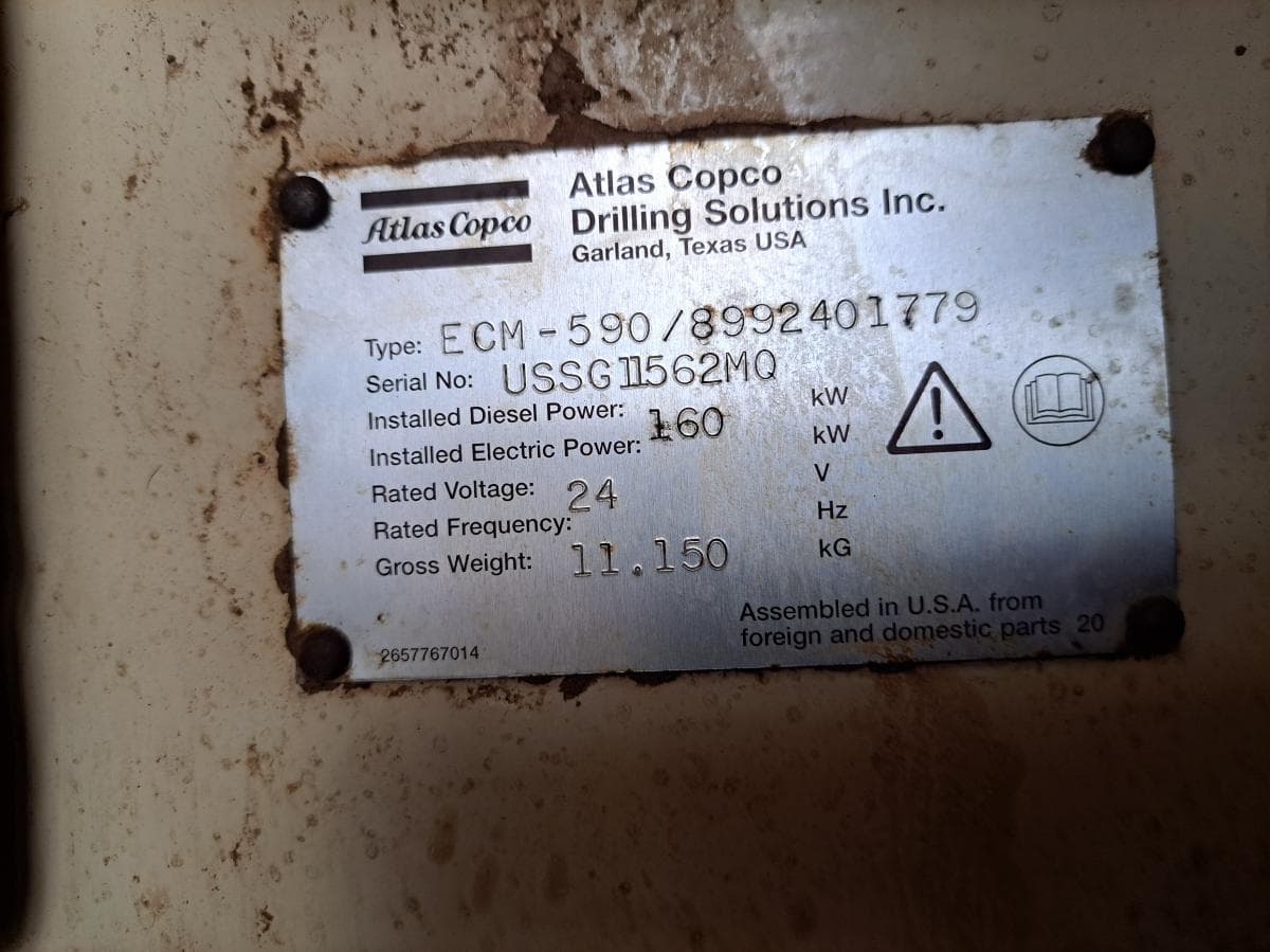 Perfuradora ATLAS COPCO ECM 590 — imagen 10
