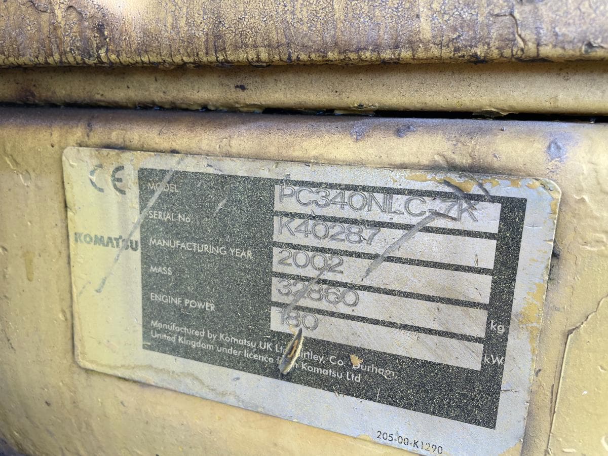 Escavadora Rastos Komatsu PC 340 — imagen 6