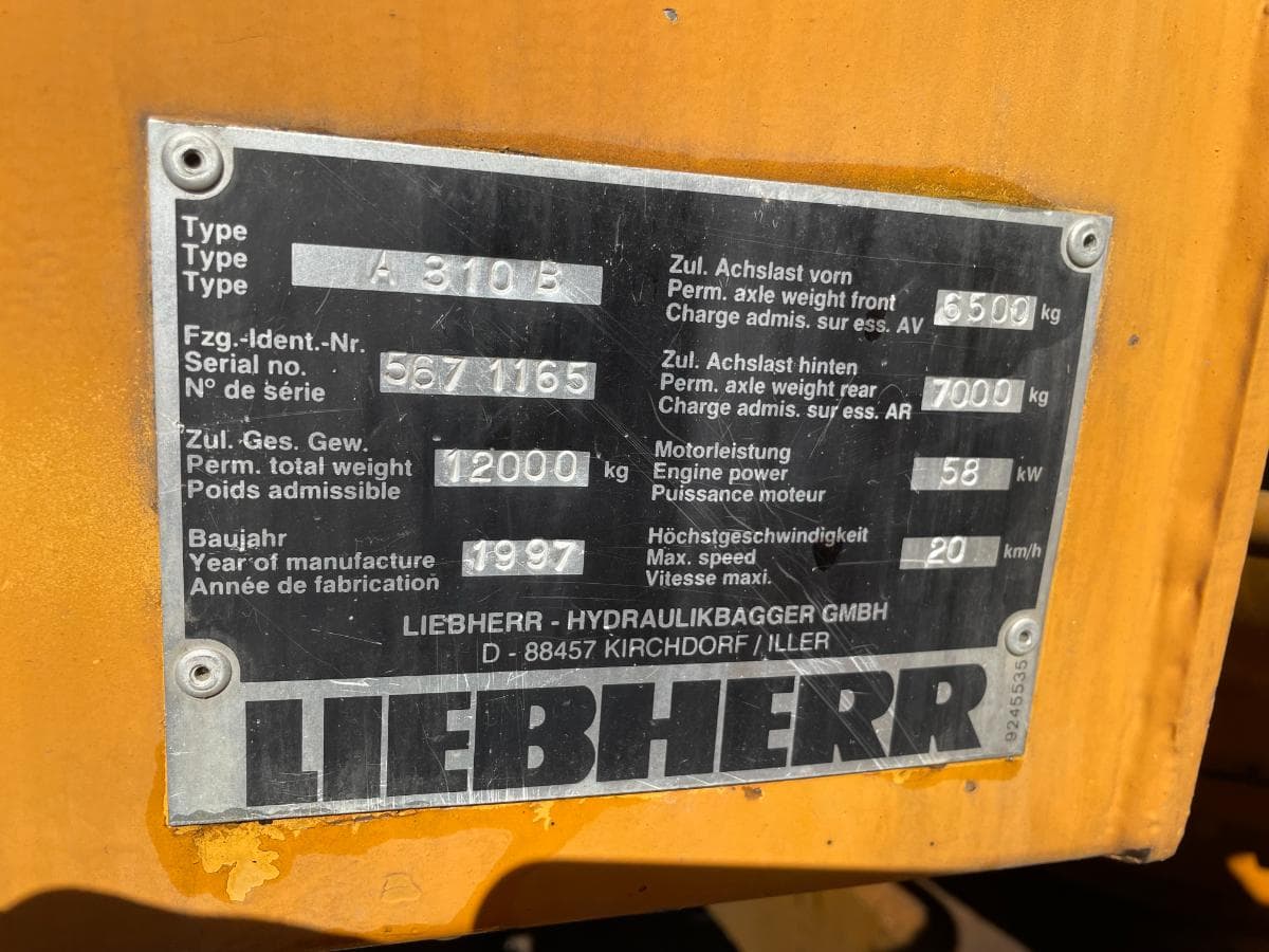 Escavadora Rodas Liebherr A310 B — imagem 7