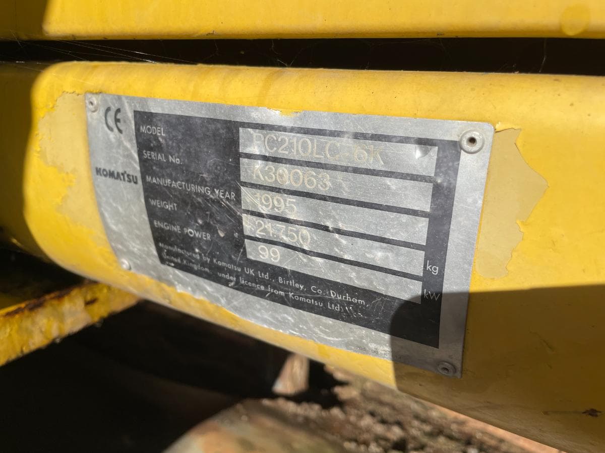 Escavadora Rastos Komatsu PC 210 LC-6K — imagen 5