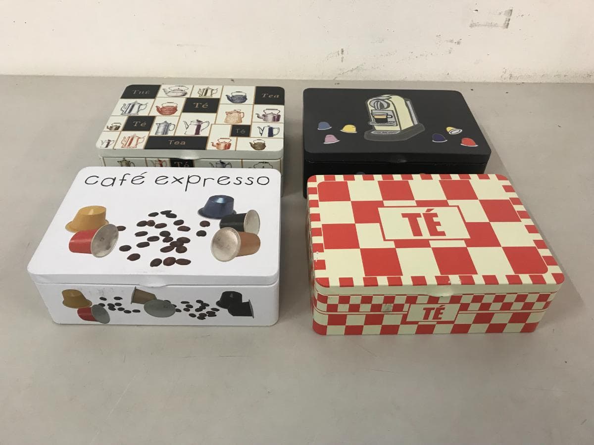 Caixas Alumínio Café/Chá