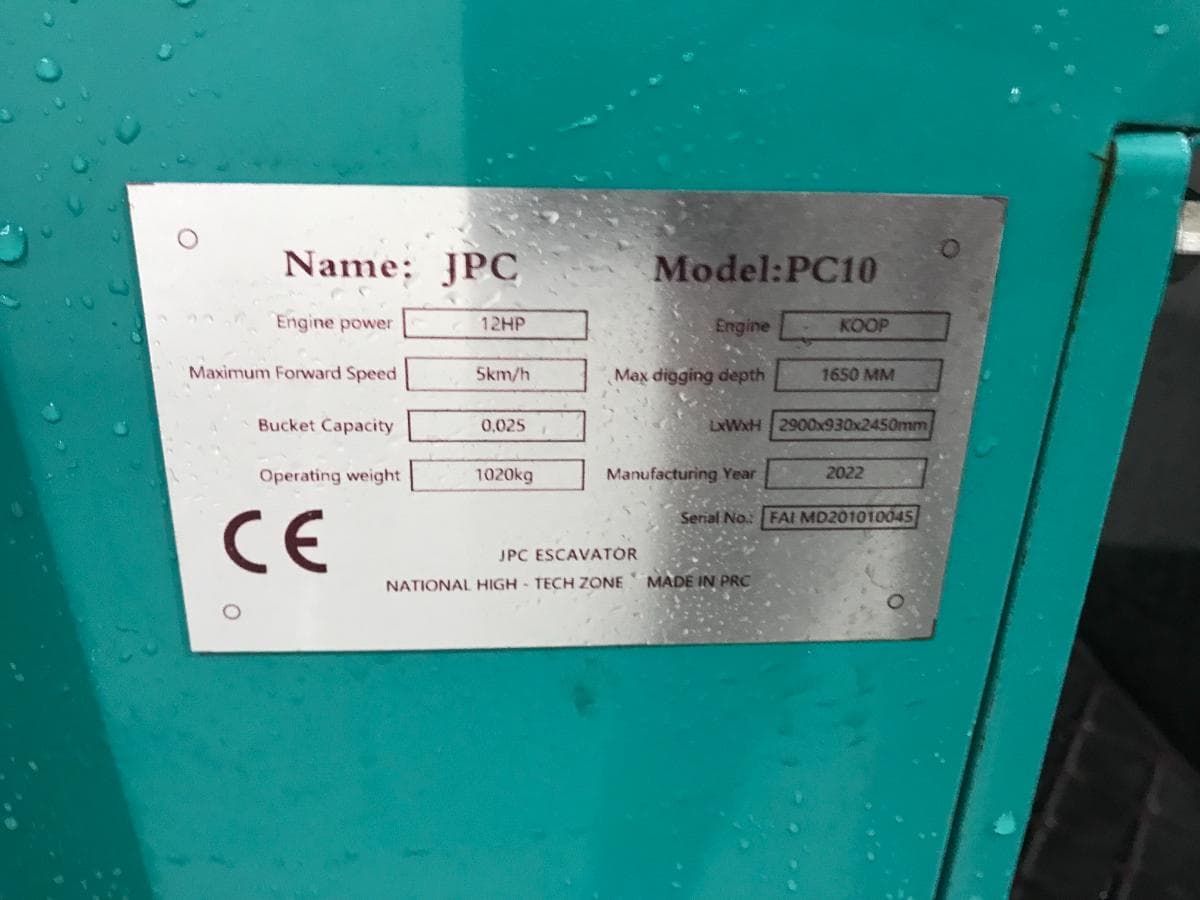 Mini Giratória Rastos JPC PC10 · Ano 2022 — imagem 10