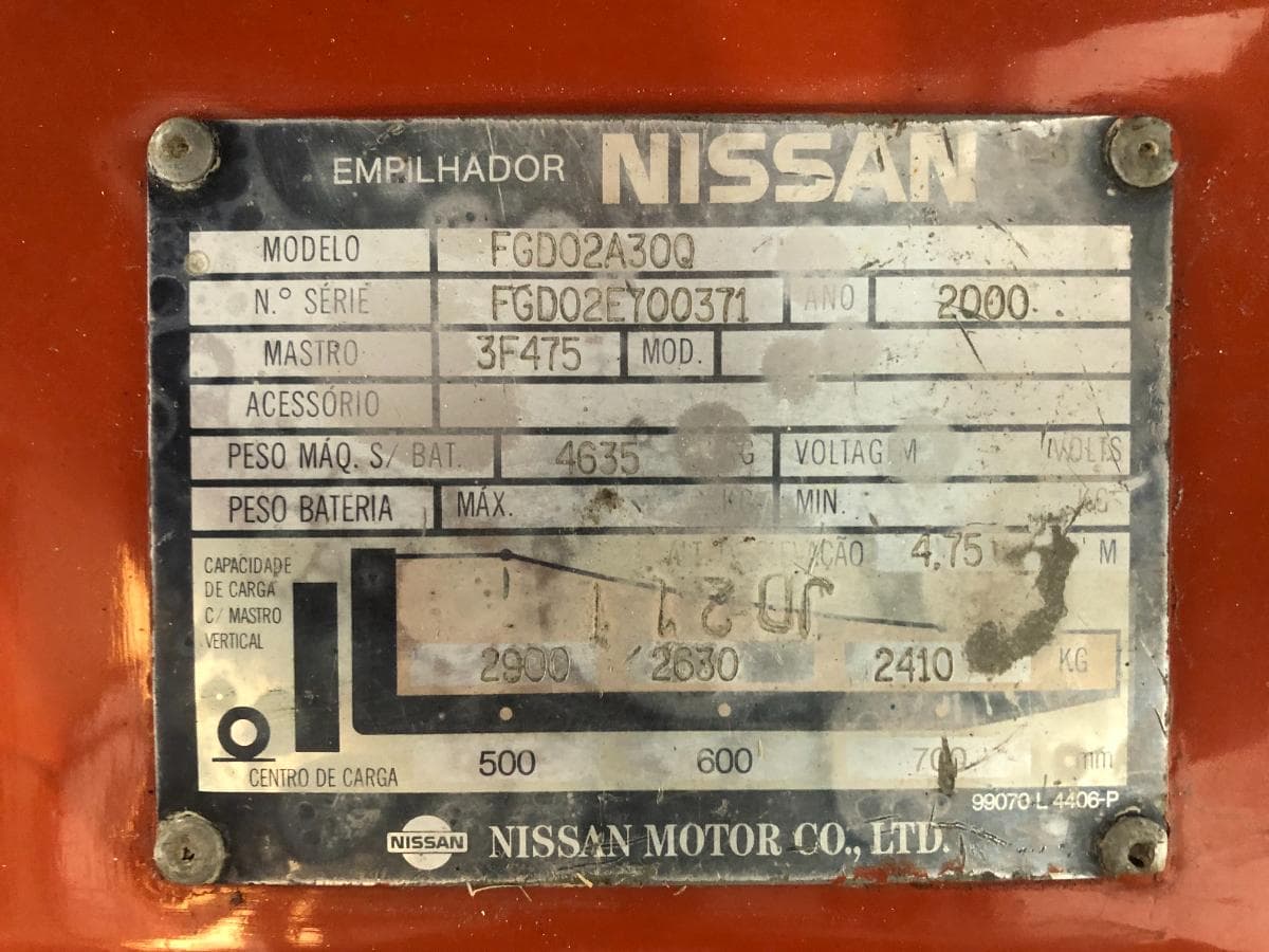 Empilhador Nissan 3.000kg — image 19
