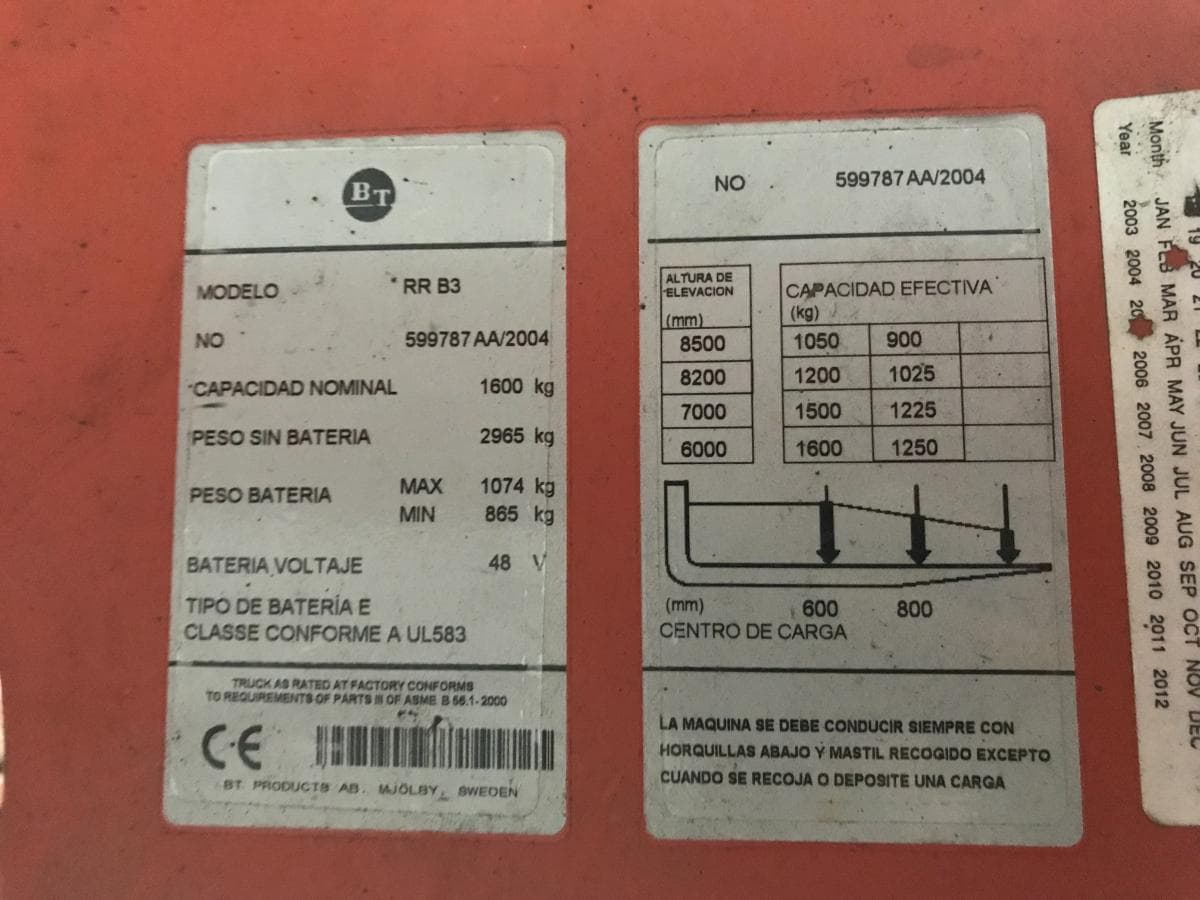 Empilhador Retrátil BT · Ano 2004 — imagen 10