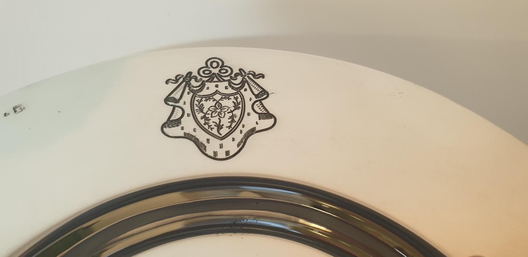 Três Pratos com brasão - Prata .925 — imagen 2