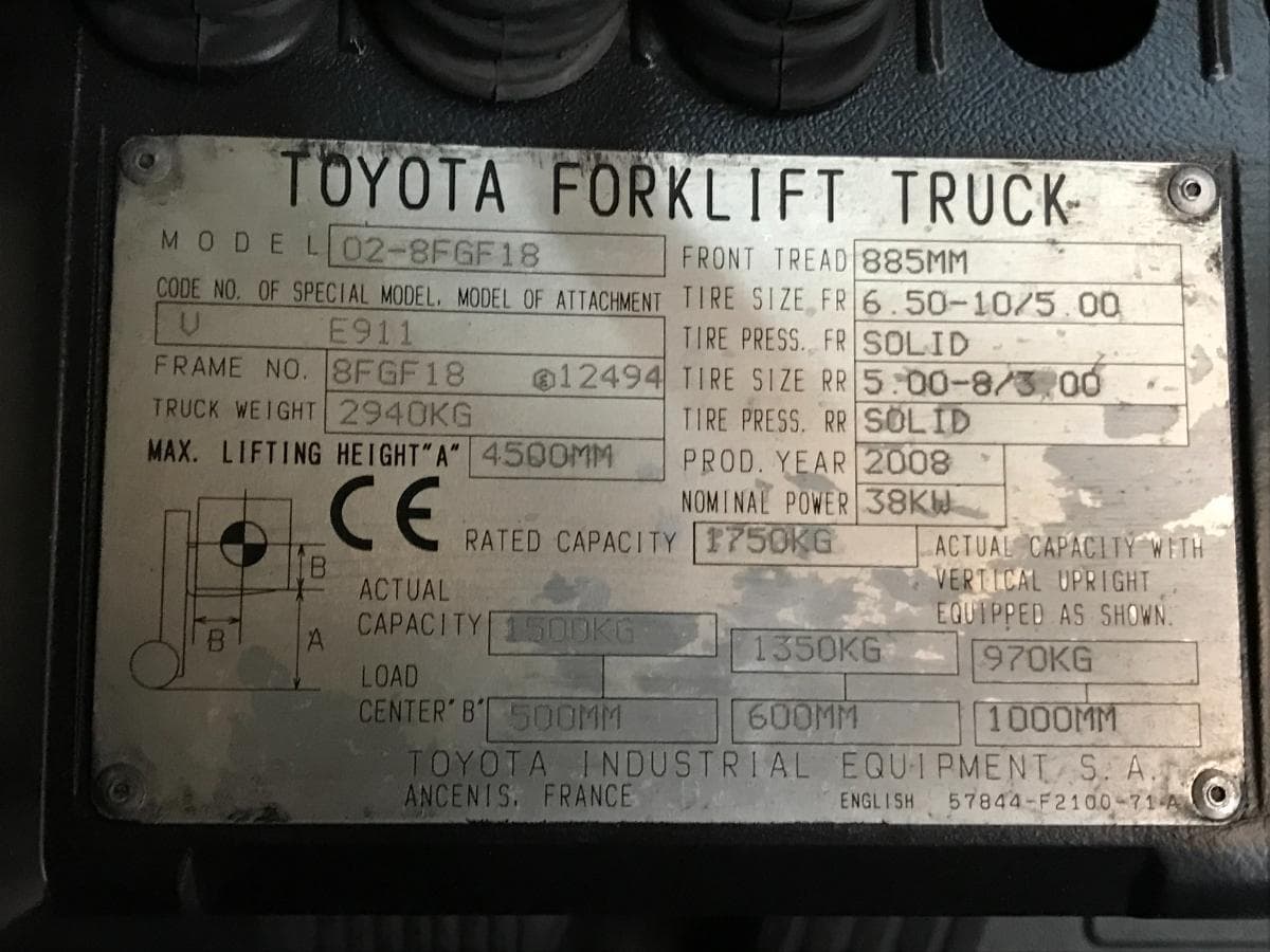 Empilhador Toyota 1.800kgs — imagem 10