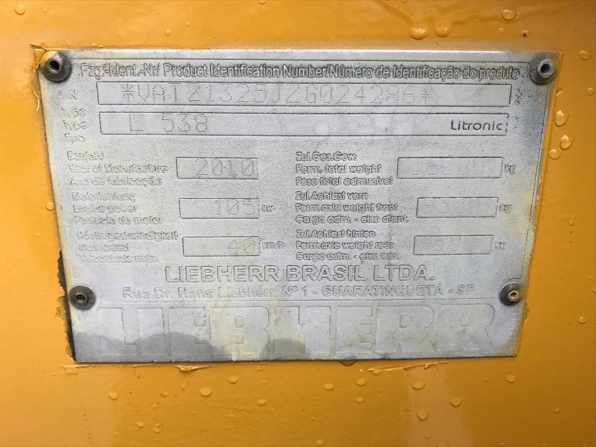 Pá Carregadora Liebherr L538 — image 10