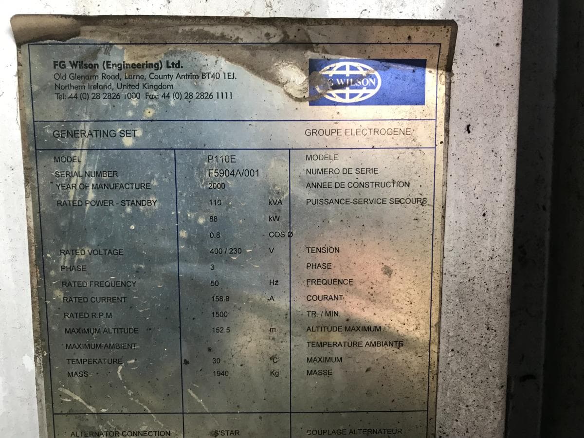 Gerador FG Wilson 110KVA — image 12