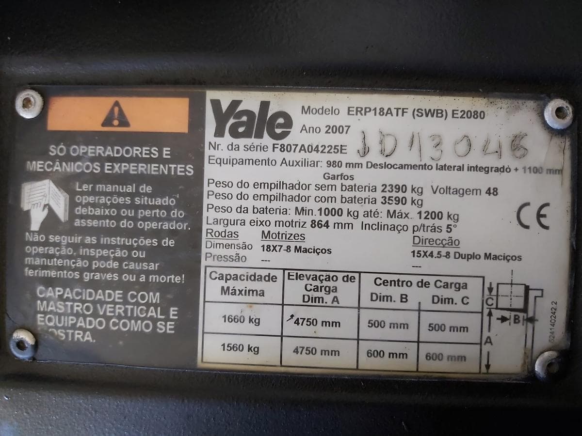 Empilhador Elétrico Yale — imagem 6