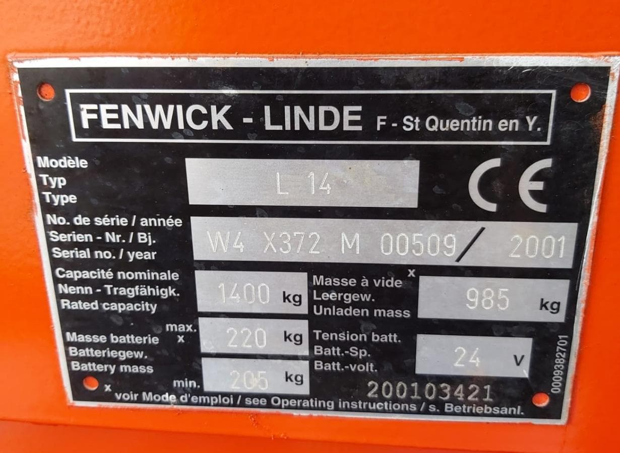 Porta paletes Stacker Linde — imagen 5