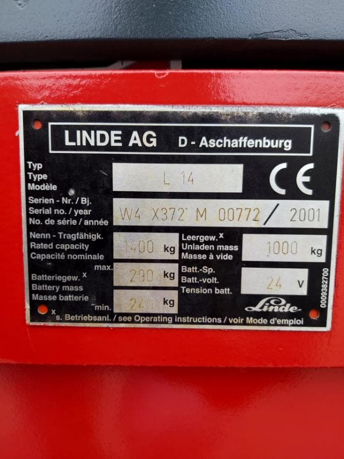 Porta paletes Stacker Linde — imagen 6