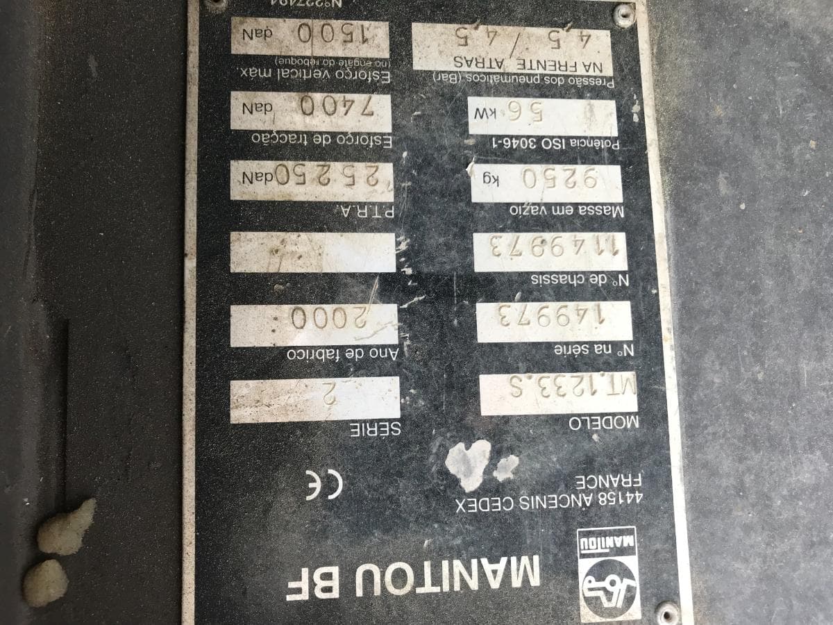 Empilhador Telescópico Manitou MT 1233 · Ano 2000 — imagen 11