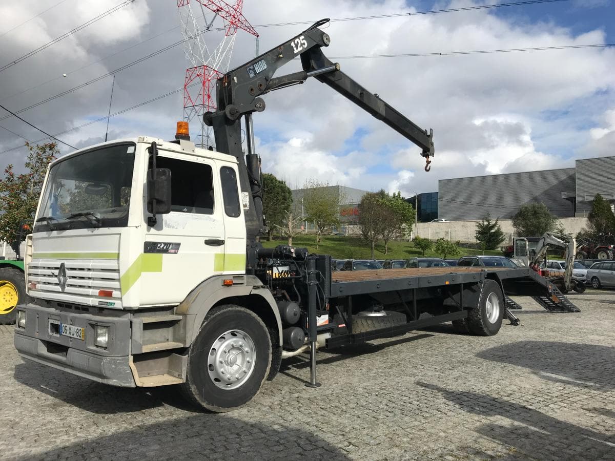 Camião Renault Com Grua Hiab e Rampas · Ano 1995 — imagem 7