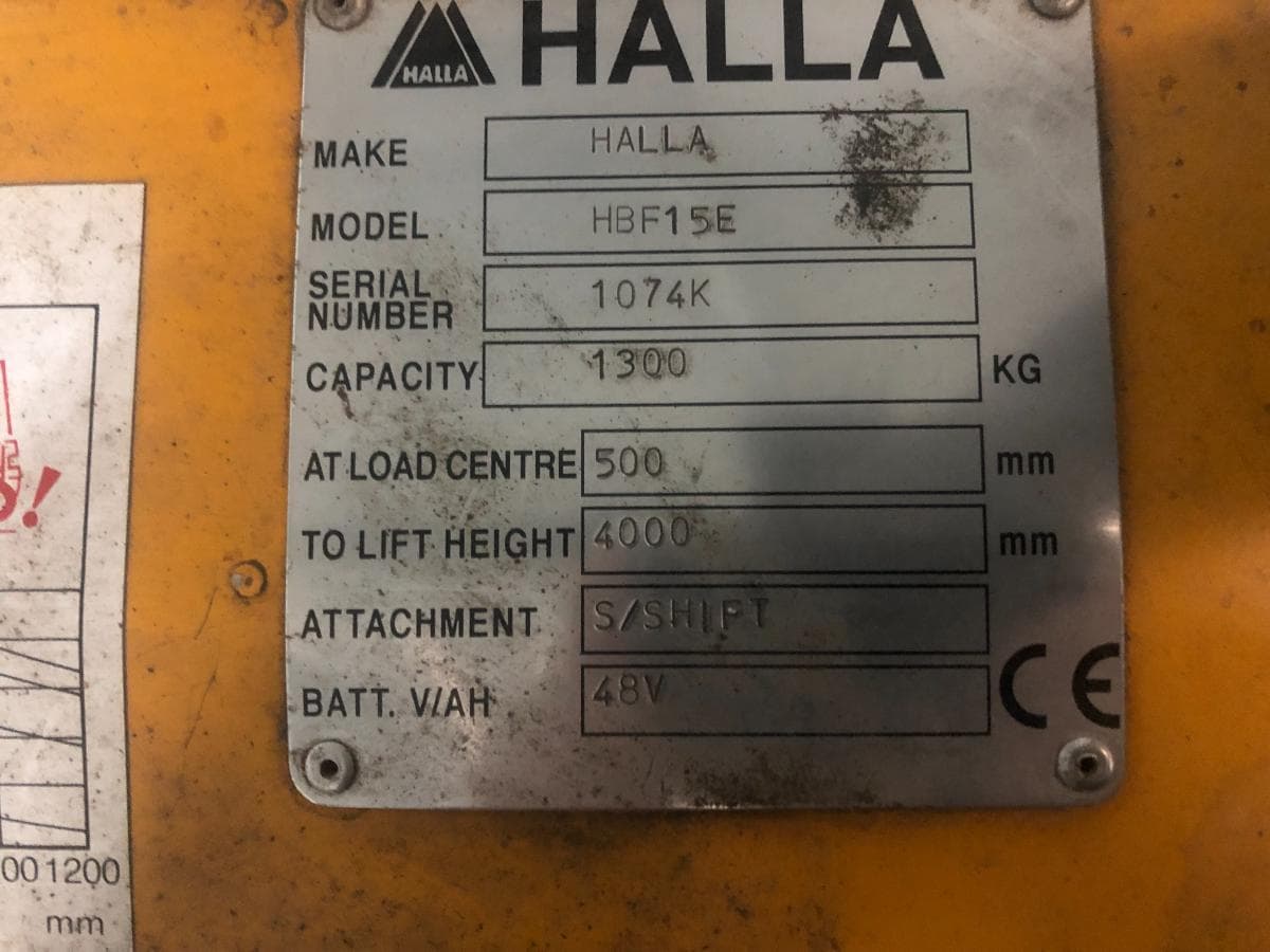 Empilhador Elétrico Halla 1300Kg — imagem 12