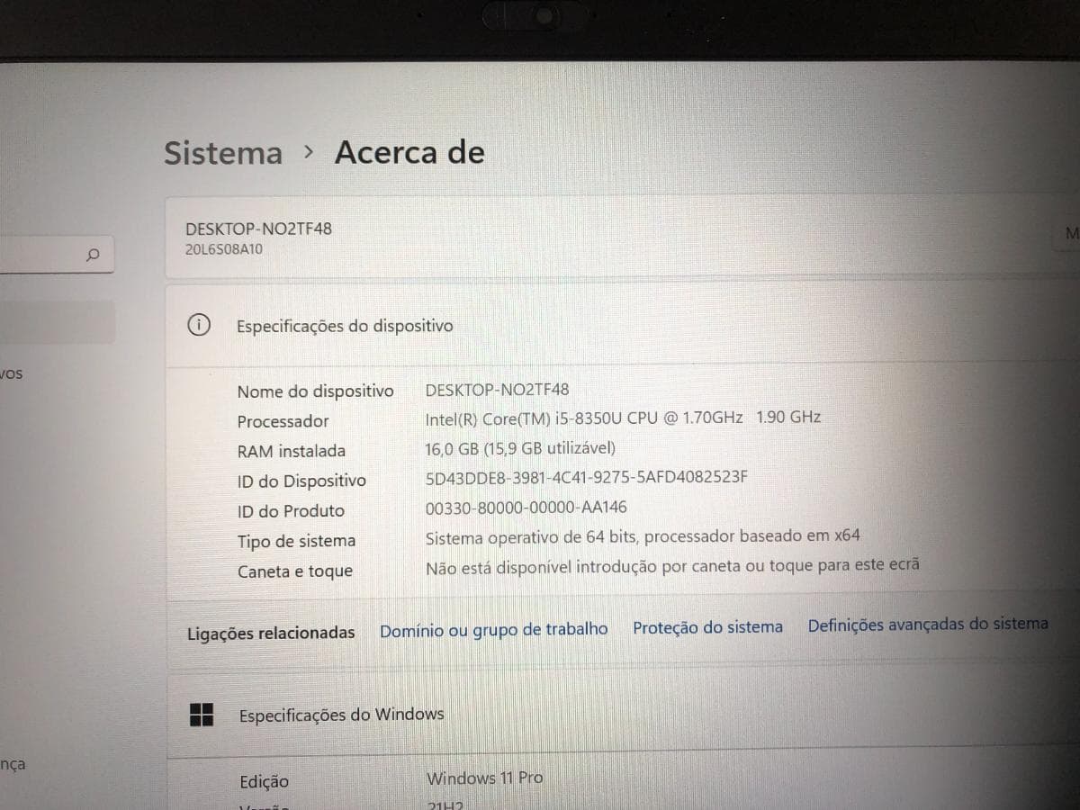 Portátil Lenovo ThinkPad T480 — imagem 11