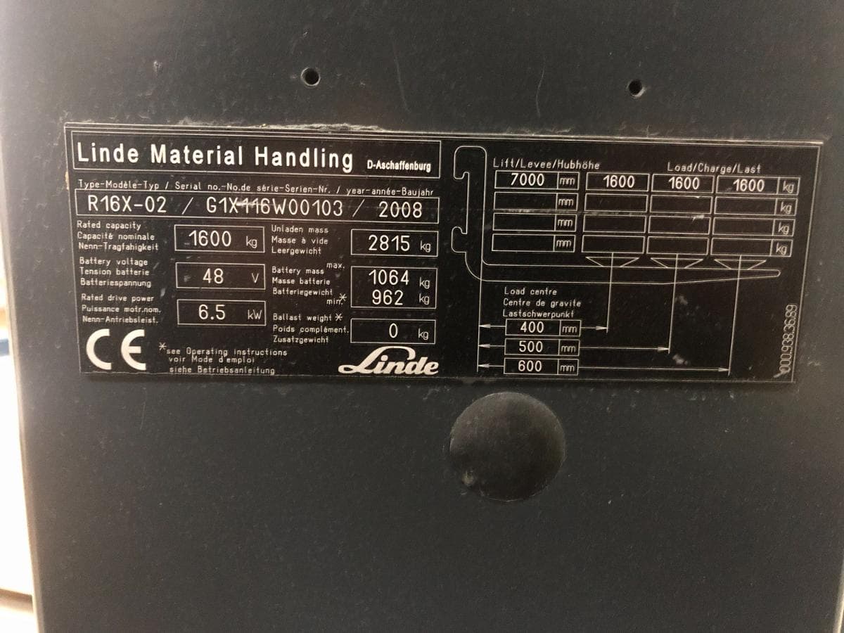 Empilhador Elétrico Linde — imagen 16