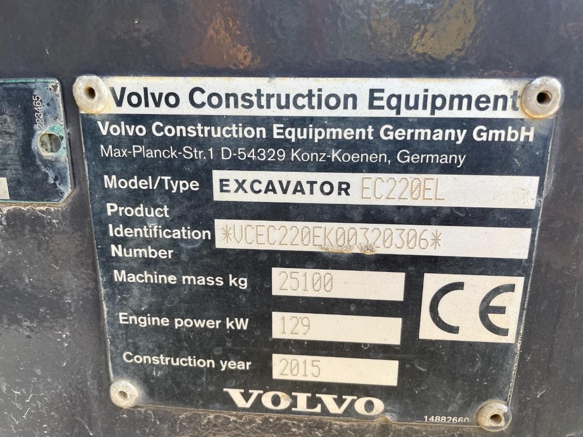 Escavadora Rastos Volvo EC220 EL — imagem 9