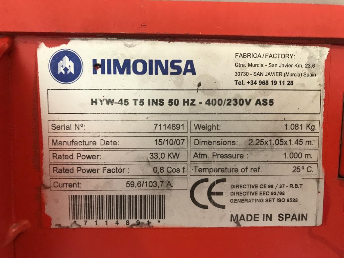 Gerador Himoinsa — imagem 9