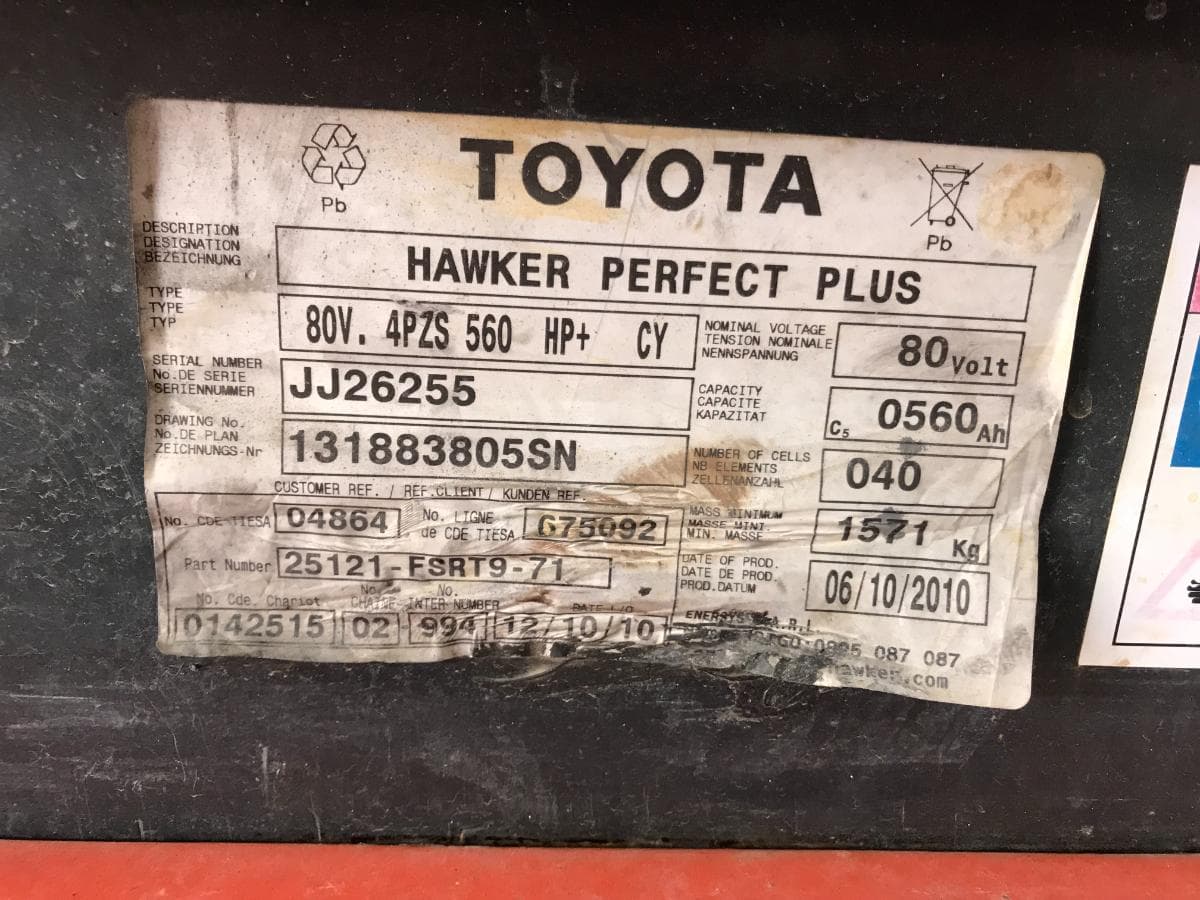 Empilhador Toyota 25 · Elétrico — imagem 13