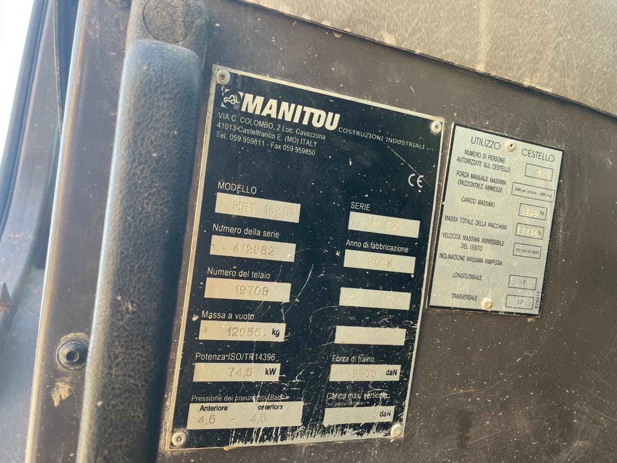 Empilhador Telescópico Rotativo Manitou MRT 1635 — image 8
