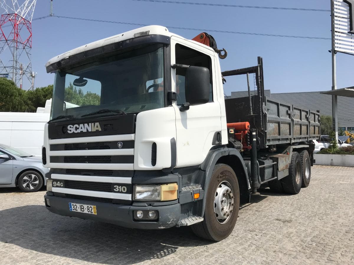 Scania Basculante com Grua Palfinger PK 15500 · Ano 1997 — imagen 3