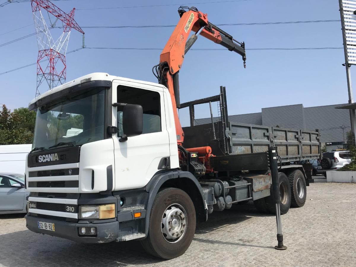 Scania Basculante com Grua Palfinger PK 15500 · Ano 1997 — imagen 9