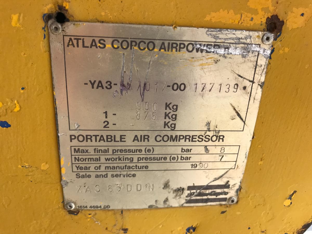 Compressor Atlas Copco XAS 65 — imagem 10