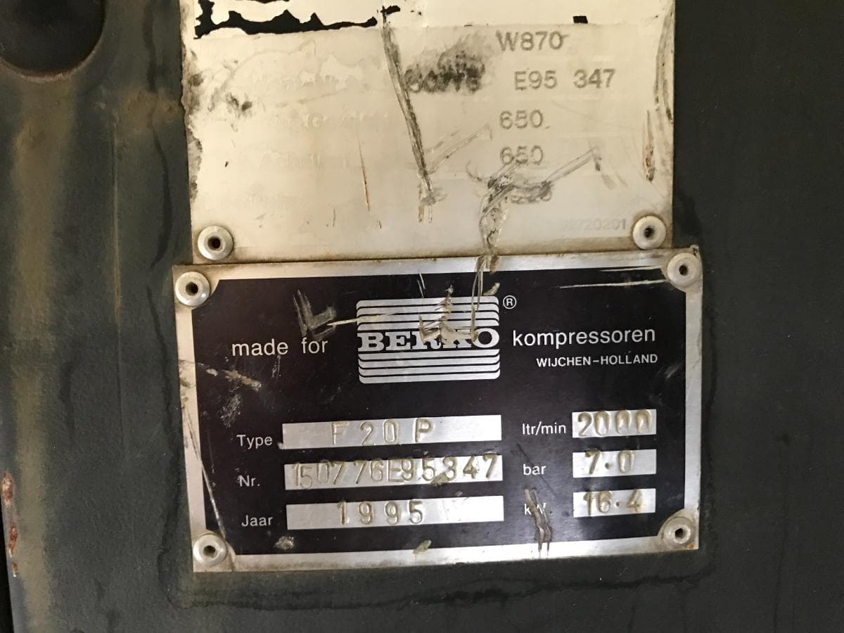 Compressor Berko F20P — imagem 9