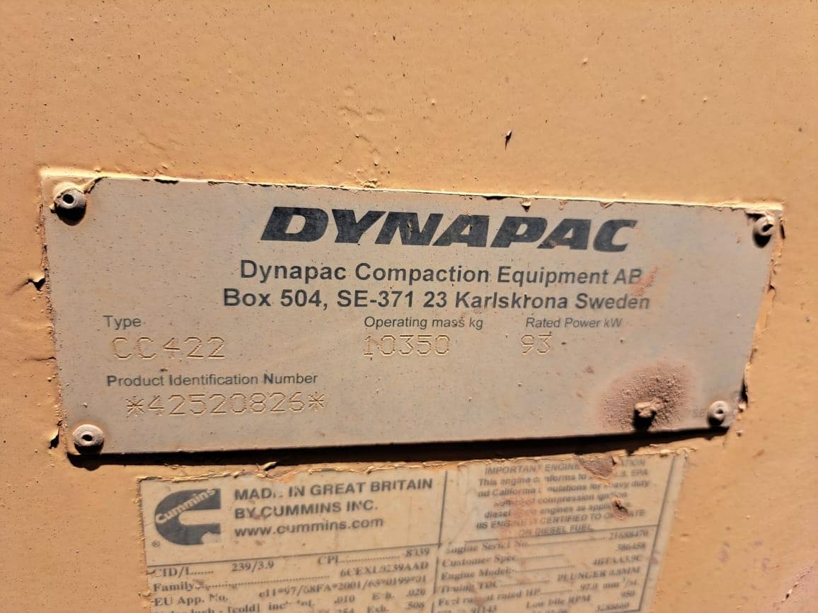 Cilindro (10T) DYNAPAC CC 422 — image 6